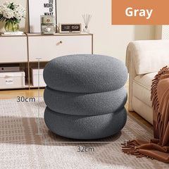 Small Stool Household Cream Style Living Room Round Stool Sofa