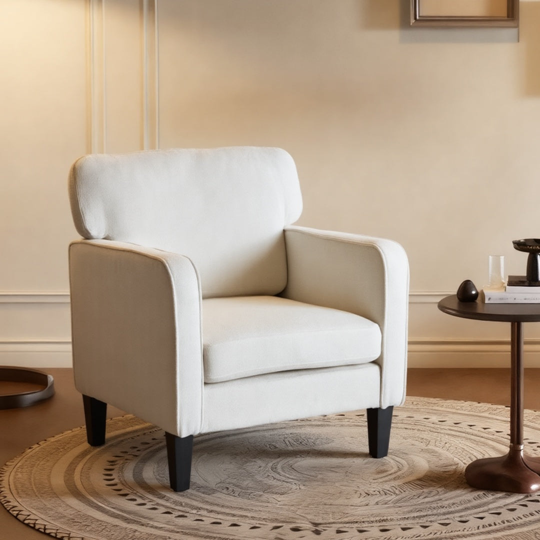 Reading Chair With Armrest And Backrest, Comfy Lounge Chairs For Bedroom, Waiting Room And Reception Room