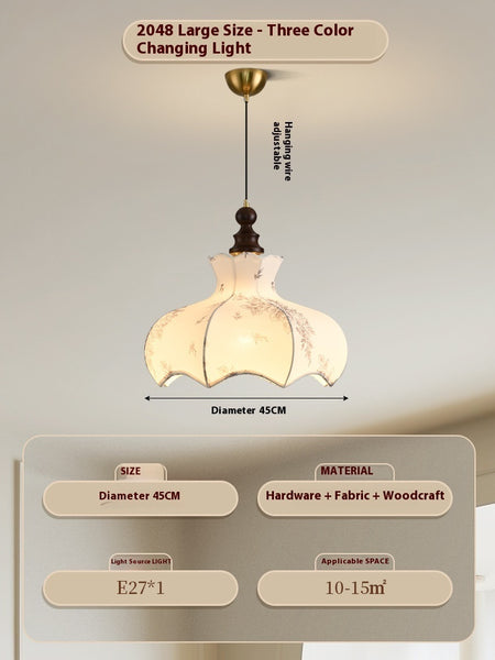 French Style Mid-ancient Style Dining Room Adjustable Chandelier