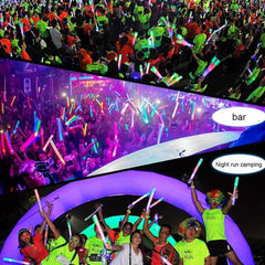 20pcs Light Up Foam Stick Led Glow In Dark Sticks Christmas Party Foam Stick UK