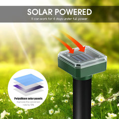 Solar Courtyard With Lights Outdoor Ultrasonic Mouse Expeller