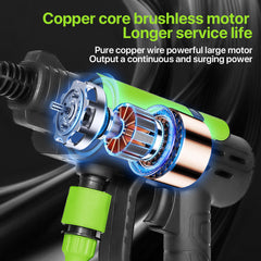 Cordless Car Pressure Washer Water High Power Jet Wash Cleaner Portable 2Battery