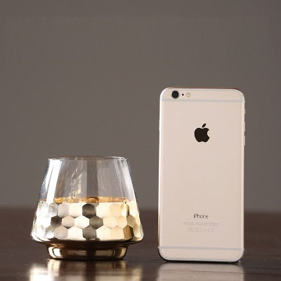 Honeycomb Glass Vase Transparent