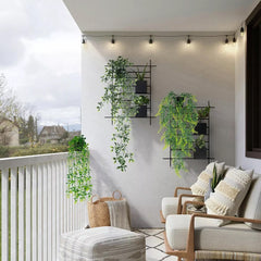 3 Pack Artificial Hanging Plants In Pots Indoor Fake Trailing Plants Home Room UK NEW