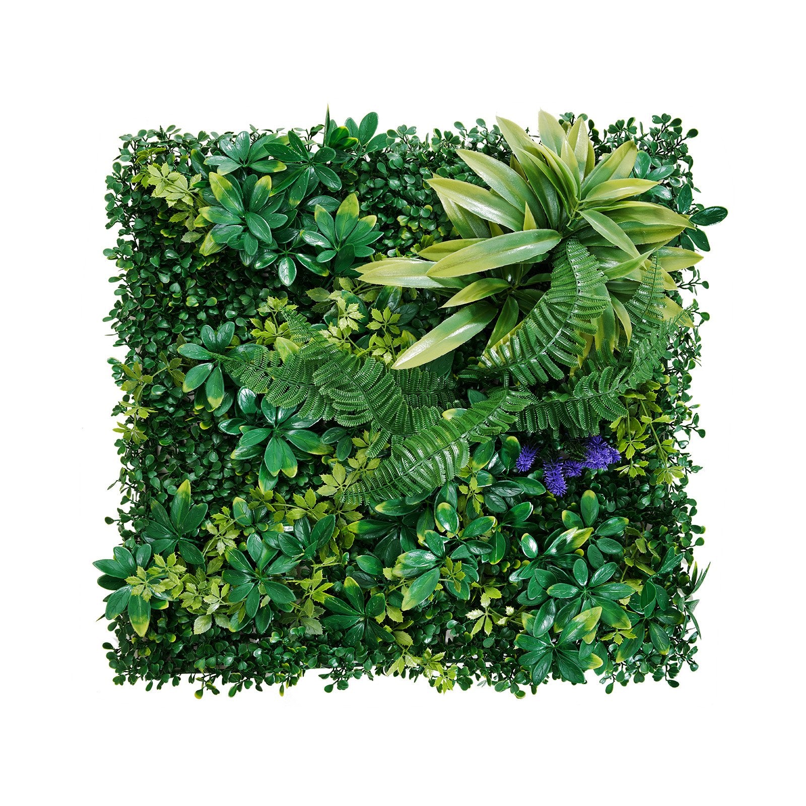 Artificial Grass Wall Panels, 8 PCS 20 X 20 Inch, 3D Combination Greenery Boxwood  Panel For Indoor Outdoor Green Decor & Ivy Fence Covering, Privacy Backdrop Wall Hedge Screen For Garden