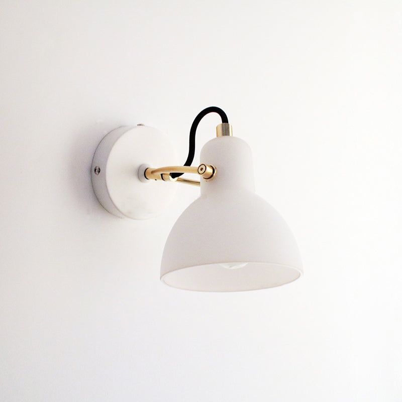 Simple Bedroom Bedside Rotating Glass Wall Lamp