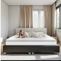 Queen Mattress, 12 Inch Hybrid Mattress With Memory Foam & Pocket Spring, Queen Mattress In A Box, Medium Firm Support, CertiPUR-US Certified