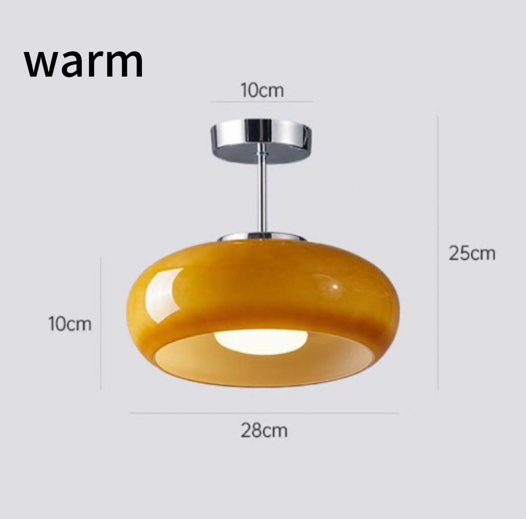 Glass Vintage Bread Bedroom Study Atmosphere Decorative Light