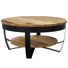 Coffee Table Rough Solid Mango Wood