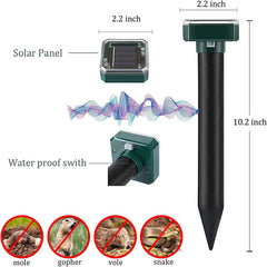 Solar Courtyard With Lights Outdoor Ultrasonic Mouse Expeller