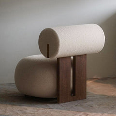 Nordic Modern Light-Luxury Solid Wood Sofa Chair