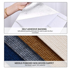10X Self-Adhesive Carpet Tiles Commercial Retail Office Home Flooring Floor Mats----Dark Grey