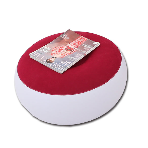 red-round-stool