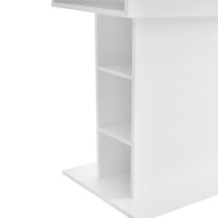 Extendable Dining Table, Dining Table With Storage, Rectangular Dining Table, Coffee Leisure Table, Modern Simple Iron Dining Table, Space-saving Multifunctional Dining Table, White