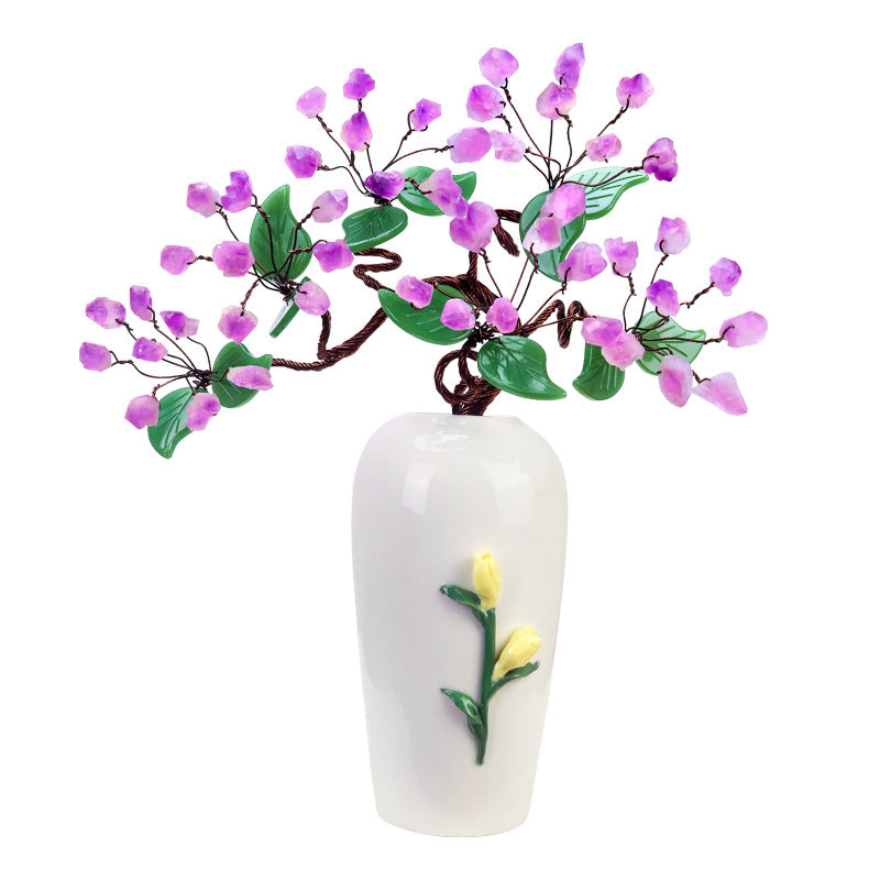 Natural Jade And Amethyst Home Decor For The Living Room