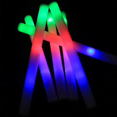20pcs Light Up Foam Stick Led Glow In Dark Sticks Christmas Party Foam Stick UK
