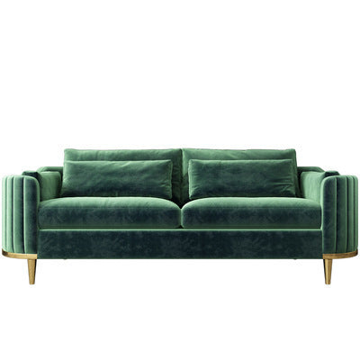 three-seat-dark-green-flannel