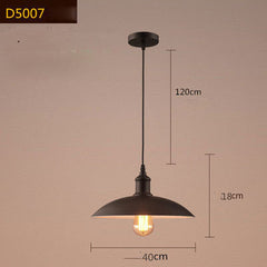 Vintage Iron Chandelier Shopping Mall Restaurant Black