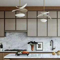 Sleek Modern Petal Chandelierdesigner Lighting For Restaurant Dining Tables And Bar Counters