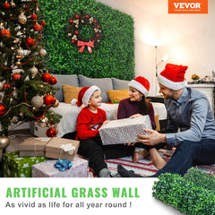 12pcs Artificial Boxwood Panel UV Boxwood Hedge Wall Panels Artificial Grass Backdrop Wall 24X16" 4cm Green Grass Wall Fake Hedge For Decor Privacy Fence Indoor Outdoor Garden Backyard