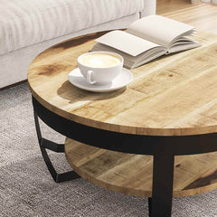 Coffee Table Rough Solid Mango Wood