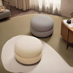 Small Stool Household Cream Style Living Room Round Stool Sofa