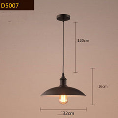Vintage Iron Chandelier Shopping Mall Restaurant Black