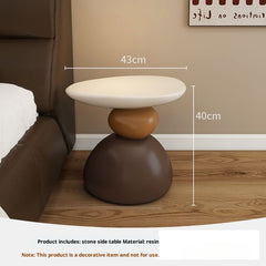Designer Side Table Creative Light Luxury High-end Cream Style Small Coffee Table