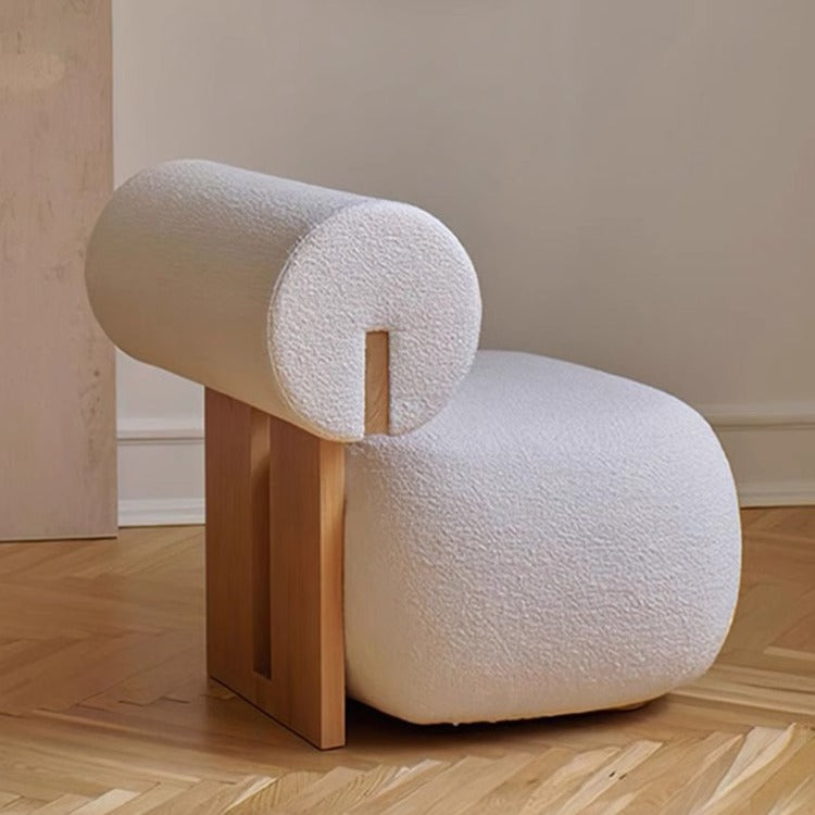 Nordic Modern Light-Luxury Solid Wood Sofa Chair