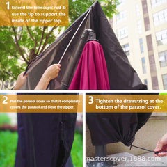 205cm Garden Parasol Cover Patio Umbrella Heavy Duty Waterproof Furniture Protector--31.1x21x4.7