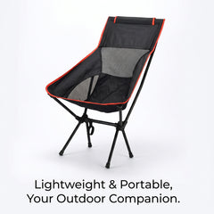 Lightweight Outdoor Folding Chair Camping Portable Seat High Back Fishing Chair