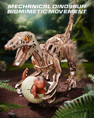 ROKR 3D Wooden Self-Walking Dinosaur Puzzle, Mechanical Model Kit For Adults & Teens, STEM Educational Building Set, Prehistoric Birthday Gift