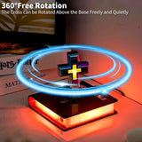 Magnetic Levitating Cross Lamp, Levitating Display 360°Floating Bible Night Light with Magnetic Levitation Touch Control Christian Decor for Home Office Bedroom 