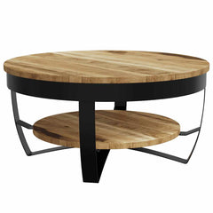 Coffee Table Rough Solid Mango Wood