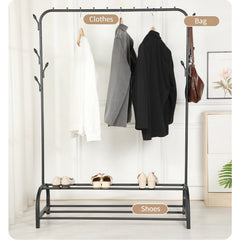 Heavy Duty Clothes Rail Rack Metal Garment Hanging Display Stand Storage Shelf
