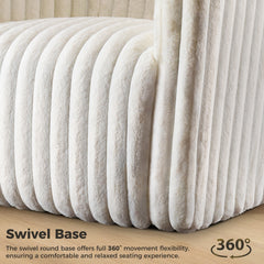 Single Sofa, A Soft Touch Casual Sofa That Can Rotate 360 Degrees