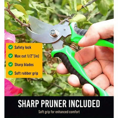 Garden Tools Set, 8 Piece Gardening Tools Set With Non Slip Ergonomic Handle, Heavy Duty Garden Tool Set With Storage Bag, Gardening Kit For Women, Garden Hand Tools Gift For Women And Men