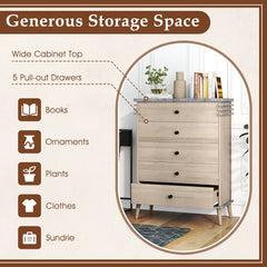 Farmhouse Chest Dresser Of Drawers Tall Storage Organizer
