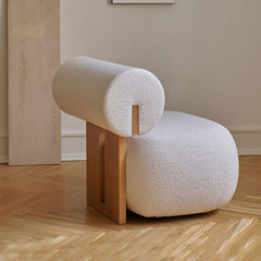 Nordic Modern Light-Luxury Solid Wood Sofa Chair
