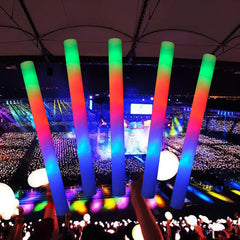 20pcs Light Up Foam Stick Led Glow In Dark Sticks Christmas Party Foam Stick UK