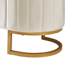 Elegant Fabric Velvet Storage Footstool