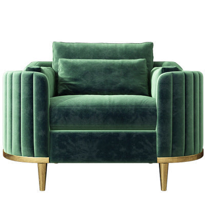 single-seat-dark-green-flannel