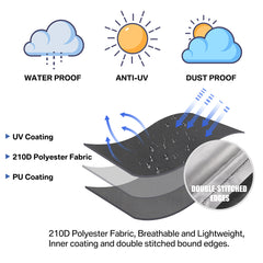 205cm Garden Parasol Cover Patio Umbrella Heavy Duty Waterproof Furniture Protector--31.1x21x4.7