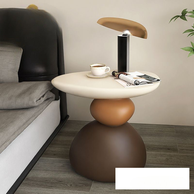 Designer Side Table Creative Light Luxury High-end Cream Style Small Coffee Table