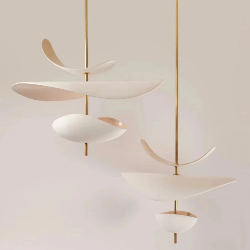 Sleek Modern Petal Chandelierdesigner Lighting For Restaurant Dining Tables And Bar Counters