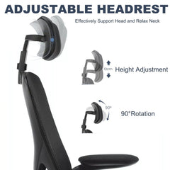 Home Office Chair Computer Desk Chair Adjustable Height Swivel Mesh Ergonomic