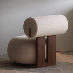Nordic Modern Light-Luxury Solid Wood Sofa Chair