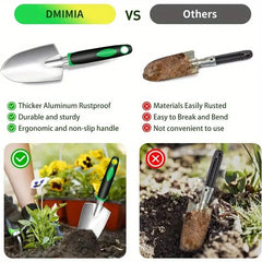 Garden Tools Set, 8 Piece Gardening Tools Set With Non Slip Ergonomic Handle, Heavy Duty Garden Tool Set With Storage Bag, Gardening Kit For Women, Garden Hand Tools Gift For Women And Men