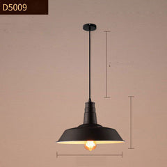 Vintage Iron Chandelier Shopping Mall Restaurant Black