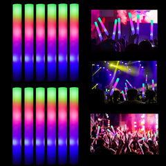 20pcs Light Up Foam Stick Led Glow In Dark Sticks Christmas Party Foam Stick UK